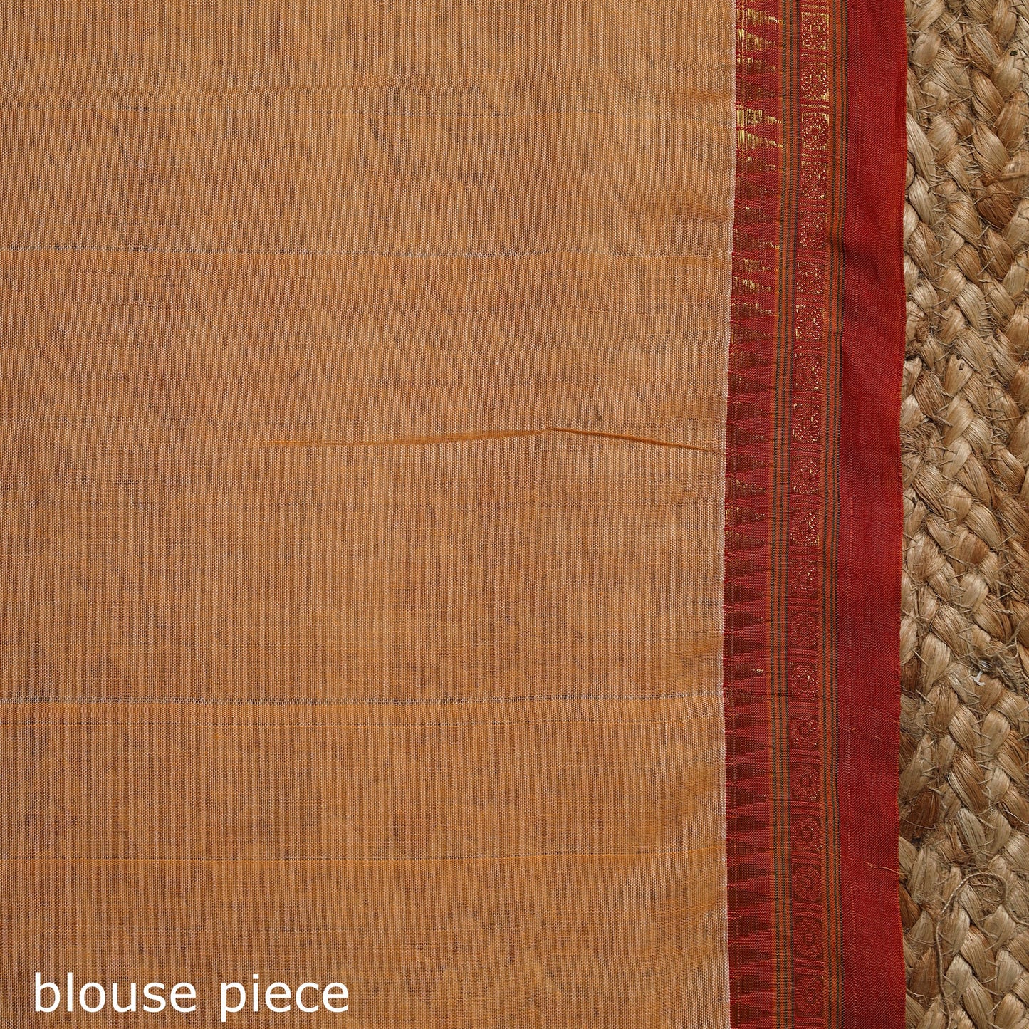 Orange - traditional mercerised cotton narayanpet saree