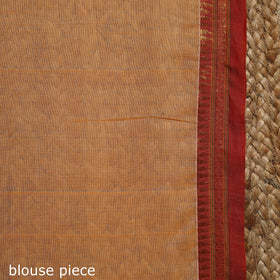 Orange - traditional mercerised cotton narayanpet saree