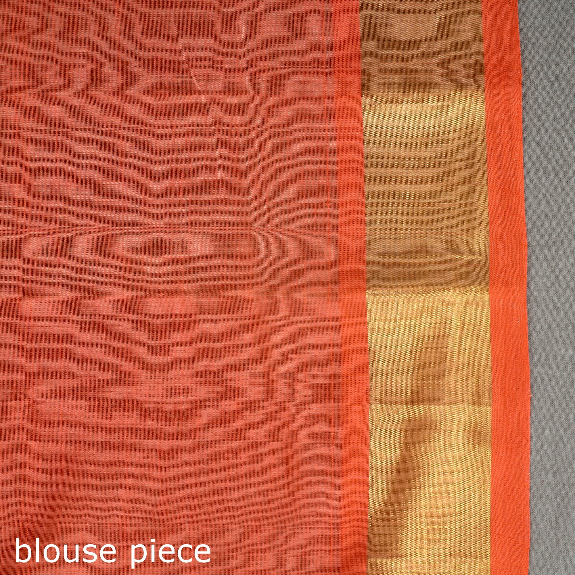 Orange - traditional venkatagiri handloom cotton thread &