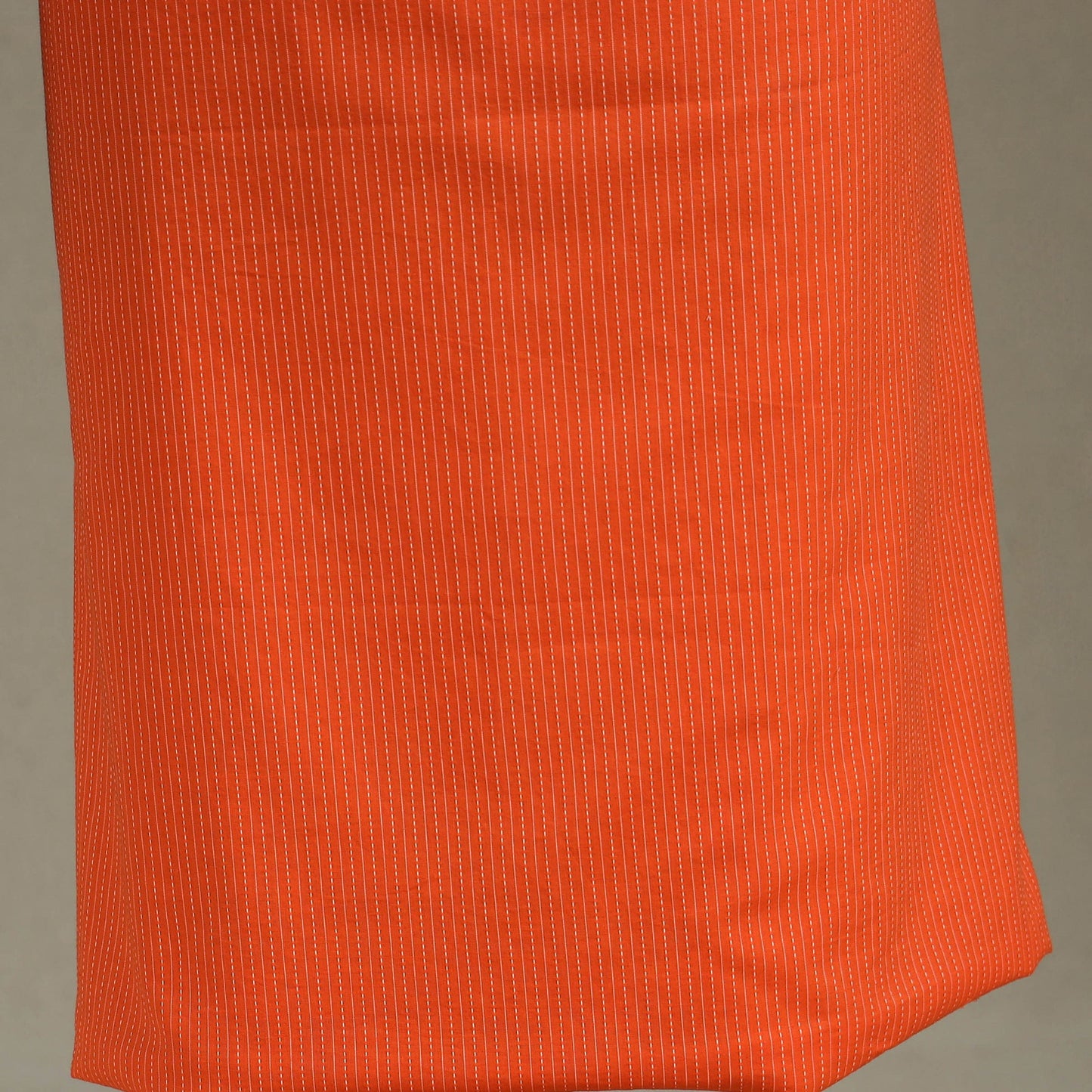 Orange Unstitched Plain Cotton Kurta Material