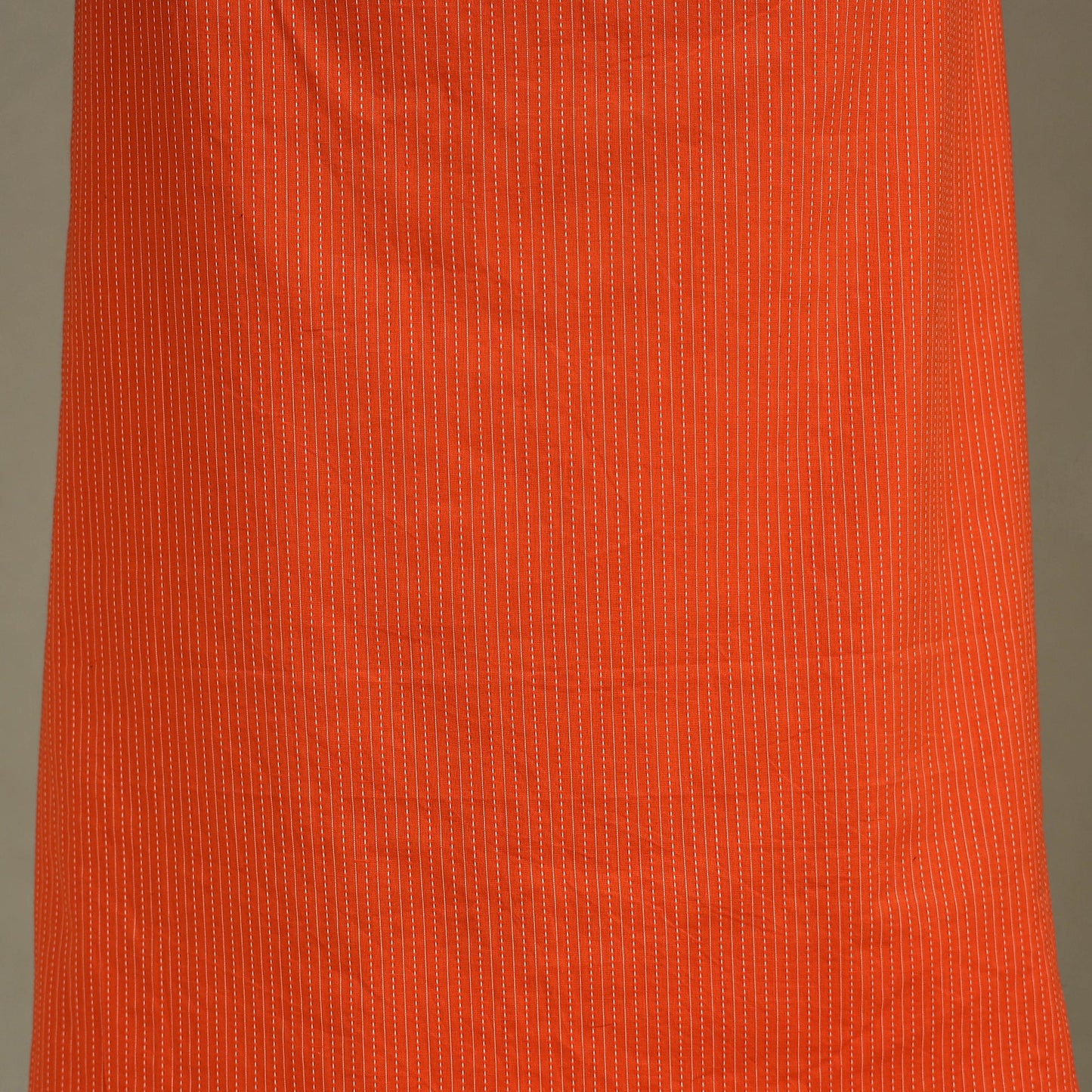 Orange Unstitched Plain Cotton Kurta Material