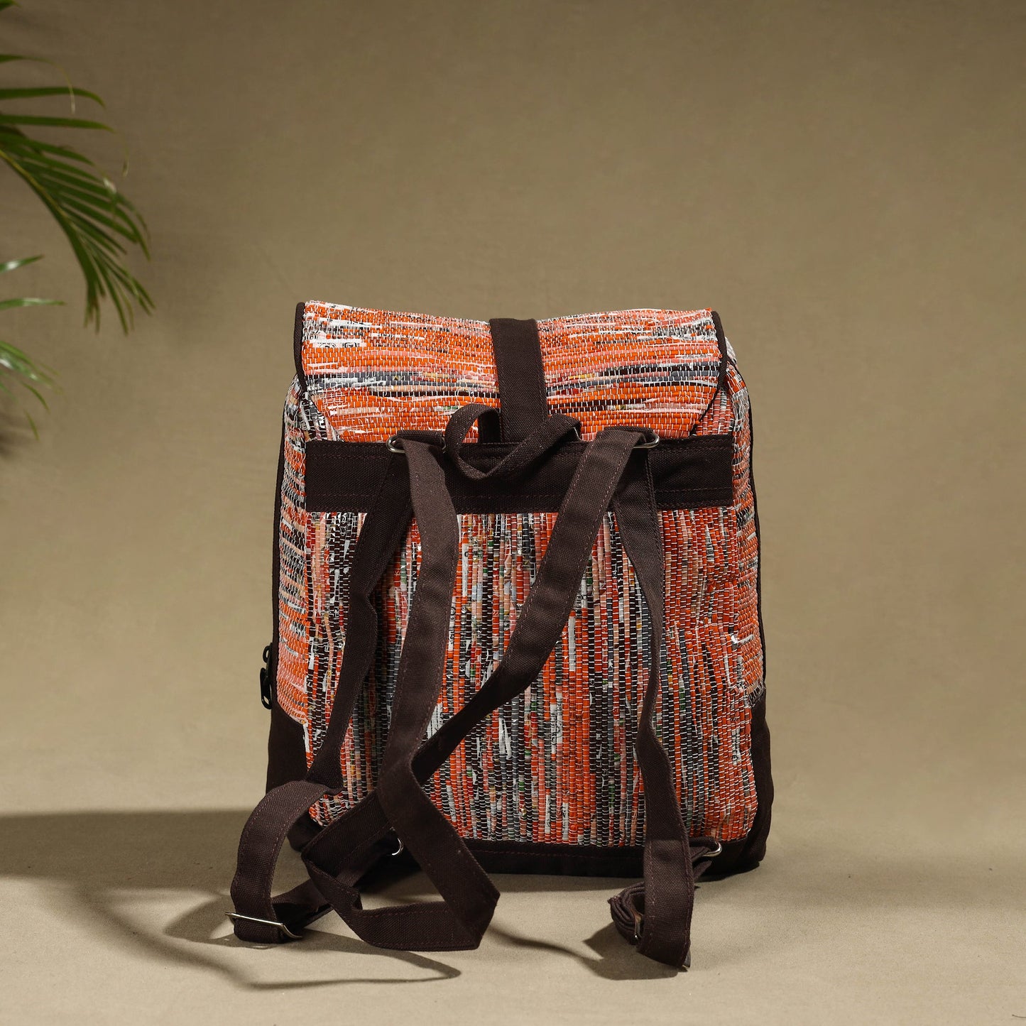  Upcycled Weave Handcrafted Laptop Backpack 
