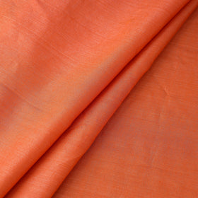 Orange Vidarbha Handloom Tussar Silk Cotton Fabric