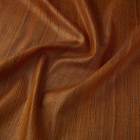 Orange - vidarbha pure tussar x ghicha silk handloom fabric