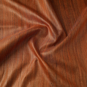 Orange - vidarbha tussar x ghicha silk handloom fabric 01