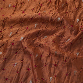Zari buti silk tie-dye bandhani fabric 11 - handcrafted