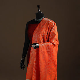 Zari work banarasi silk dupatta 09 - handcrafted