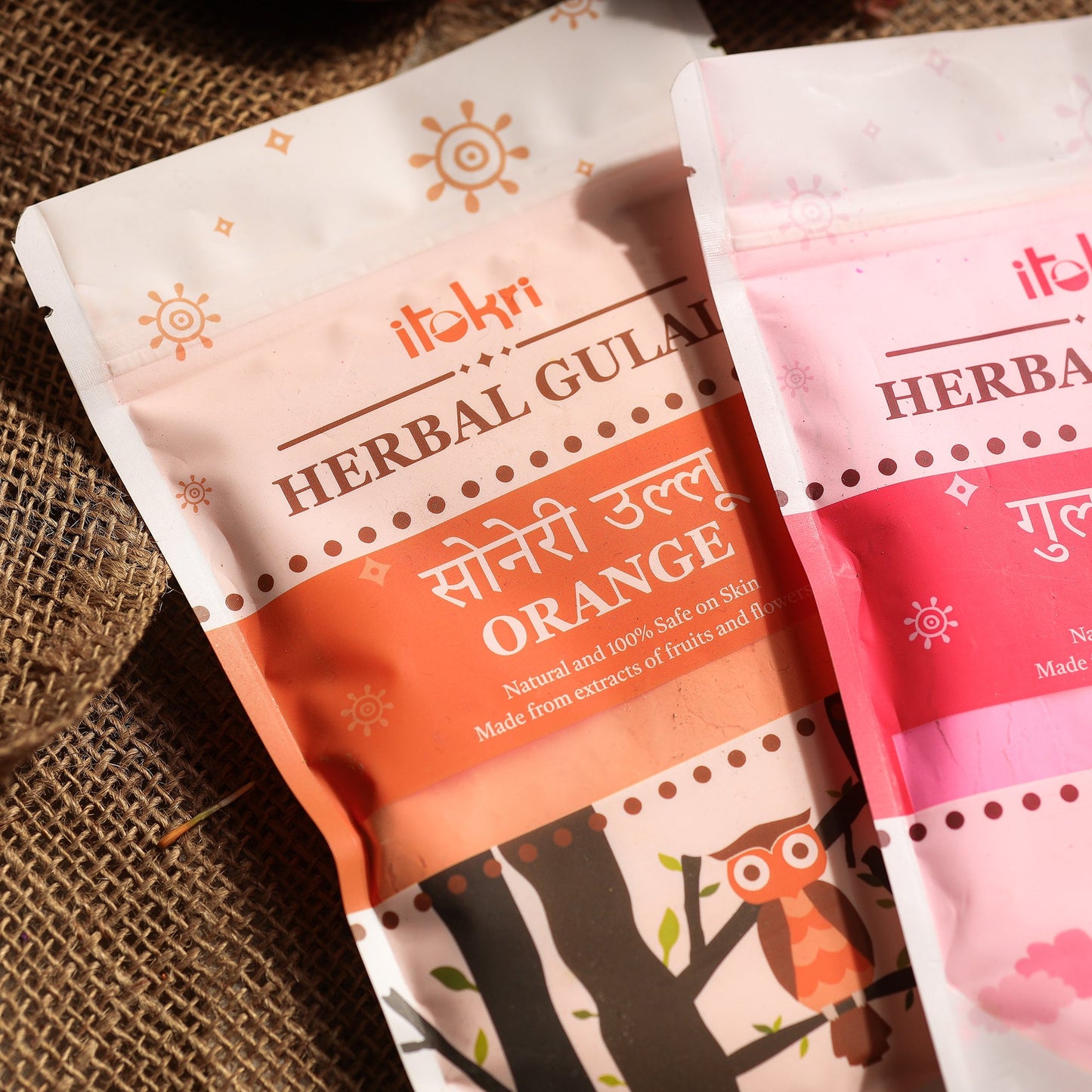  Organic Herbal Gulal Holi Colours Combo (100 grams each)