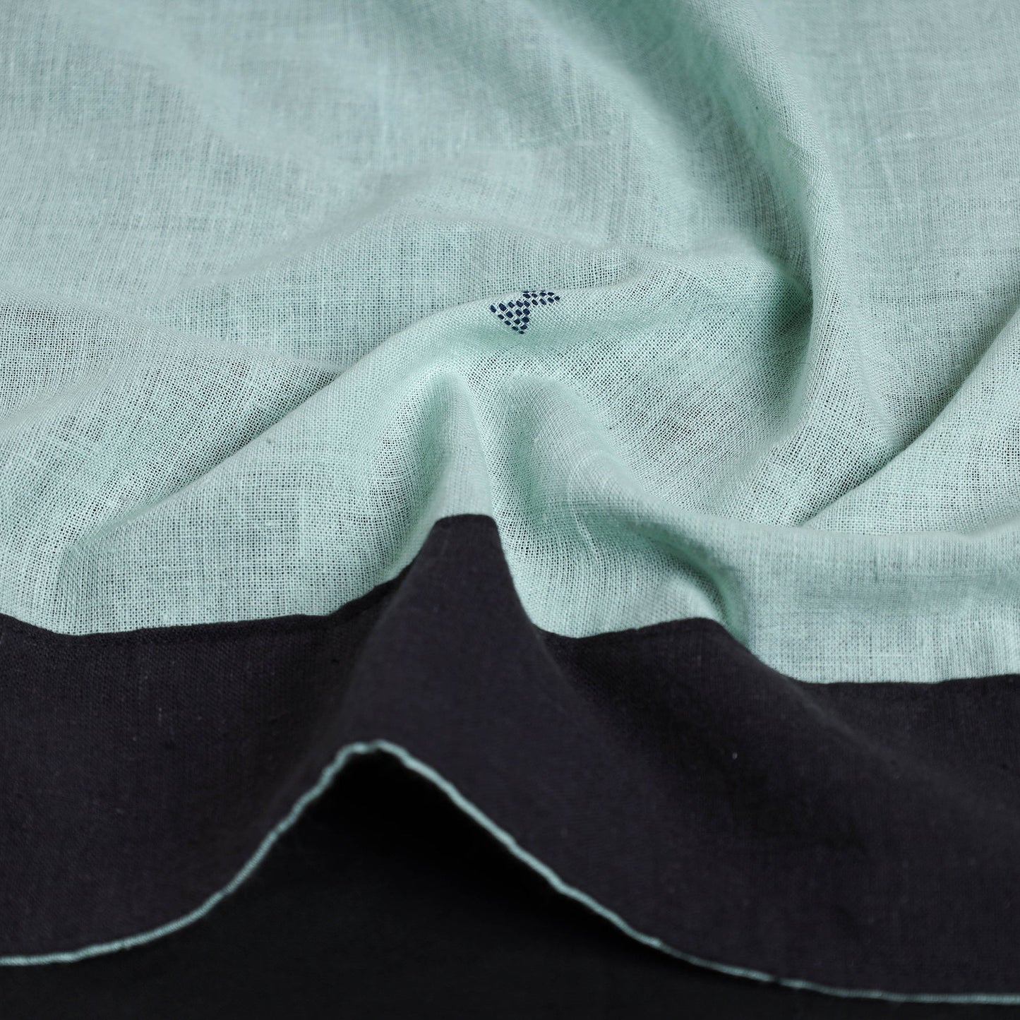 Organic kala cotton handloom blouse piece 59 - handcrafted