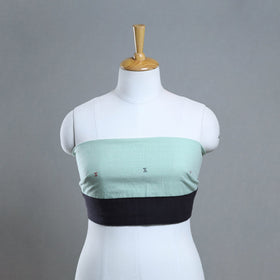 Organic kala cotton handloom blouse piece 59 - handcrafted