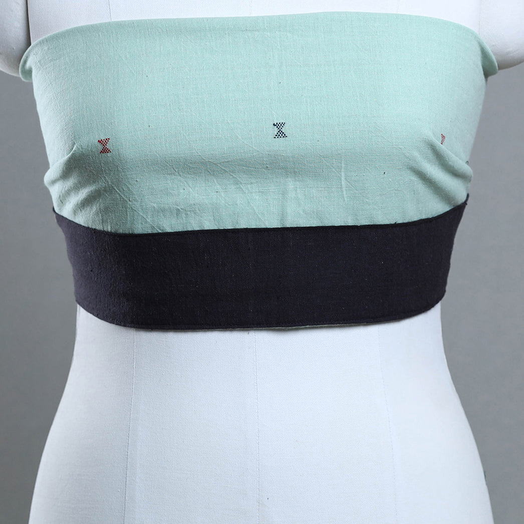 Organic kala cotton handloom blouse piece 59 - handcrafted