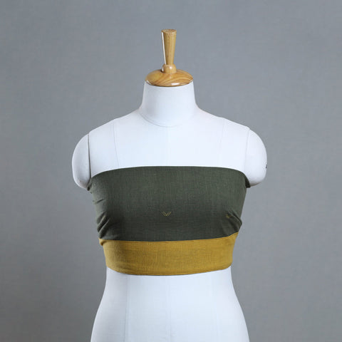 Organic kala cotton handloom blouse piece 60 - handcrafted