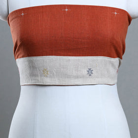 Organic kala cotton handloom blouse piece 61 - handcrafted