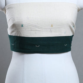 Organic kala cotton handloom blouse piece 63 - handcrafted