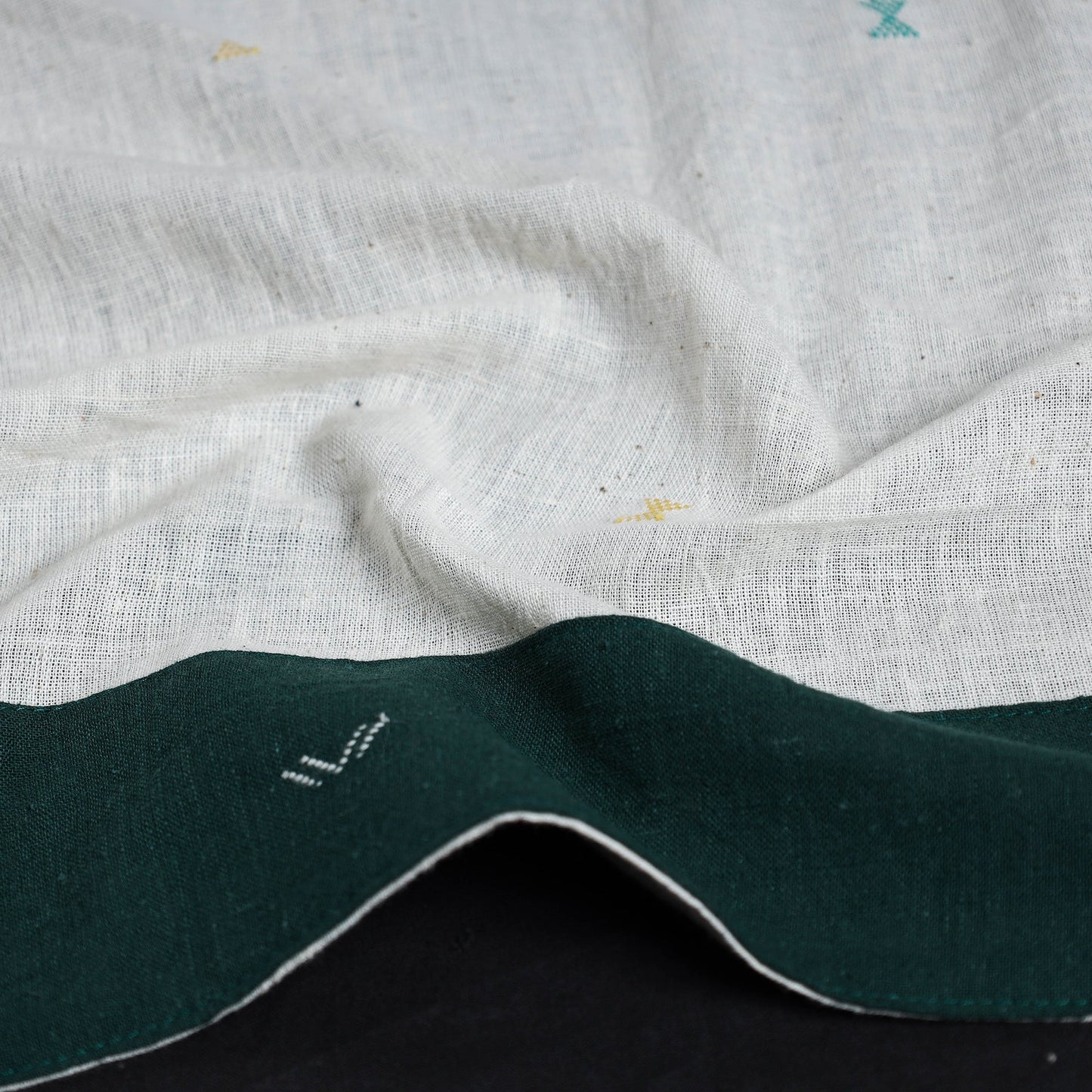 Organic kala cotton handloom blouse piece 63 - handcrafted