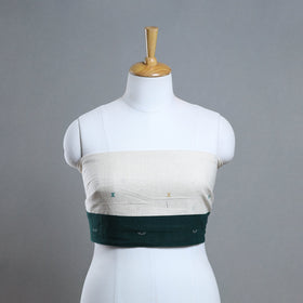 Organic kala cotton handloom blouse piece 63 - handcrafted