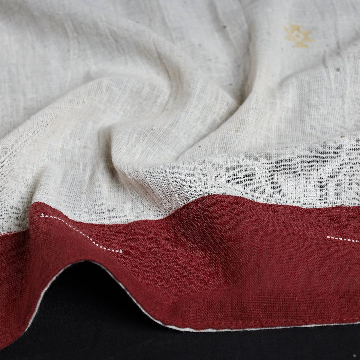 Organic kala cotton handloom blouse piece 64 - handcrafted