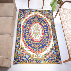 Original Chain Stitch Crewel Wool Thread Hand Embroidery Carpet 