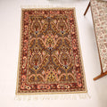 Original Chain Stitch Crewel Wool Thread Hand Embroidery Rug / Carpet