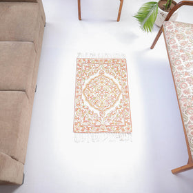 Original Chain Stitch Mulberry Silk Thread Hand Embroidery Carpet 