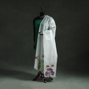 Original gond handpainted handloom chanderi silk dupatta 01