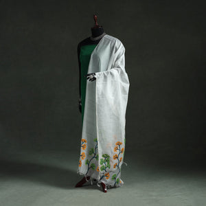Original gond handpainted handloom chanderi silk dupatta 02
