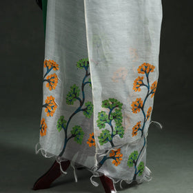 Original gond handpainted handloom chanderi silk dupatta 02