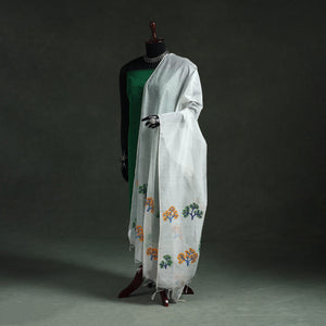 Original gond handpainted handloom chanderi silk dupatta 04