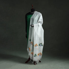 Original gond handpainted handloom chanderi silk dupatta 04
