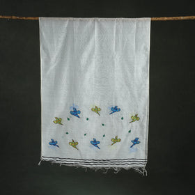 Original gond handpainted handloom chanderi silk dupatta 05