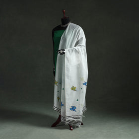 Original gond handpainted handloom chanderi silk dupatta 05