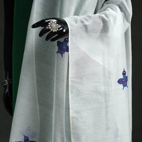 Original gond handpainted handloom chanderi silk dupatta 09