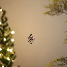 Shop Owl - Handmade Threadwork Stuffed Christmas Ornament