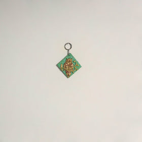 Owl - handpainted clay art keychain 19 - handcrafted