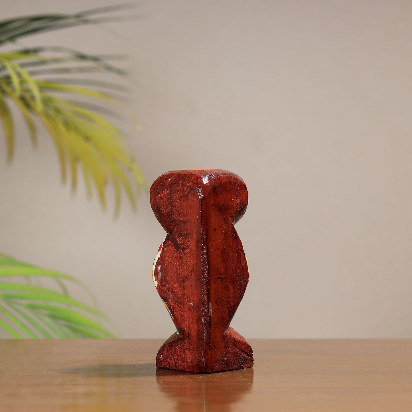 Owl - traditional burdwan wood craft handpainted sculpture