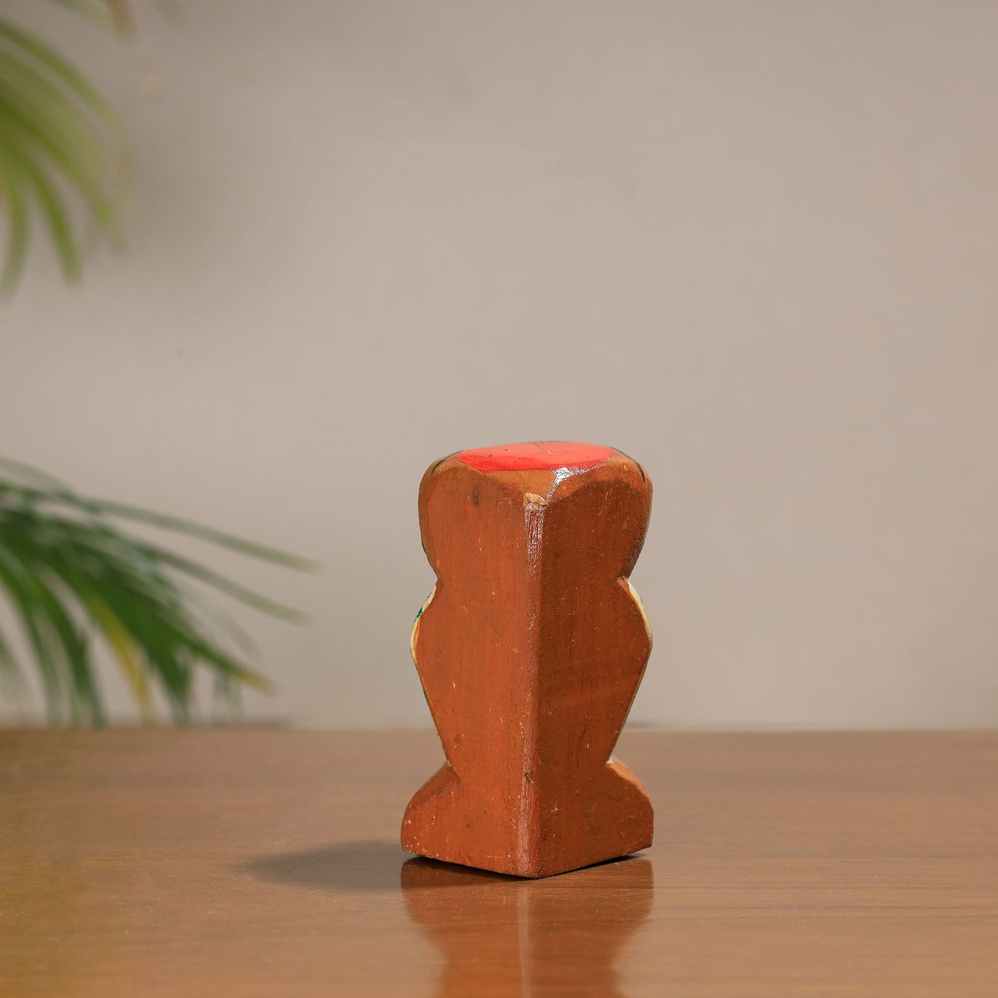  Owl - Traditional Burdwan Wood Craft Handpainted Sculpture (Small) 09 