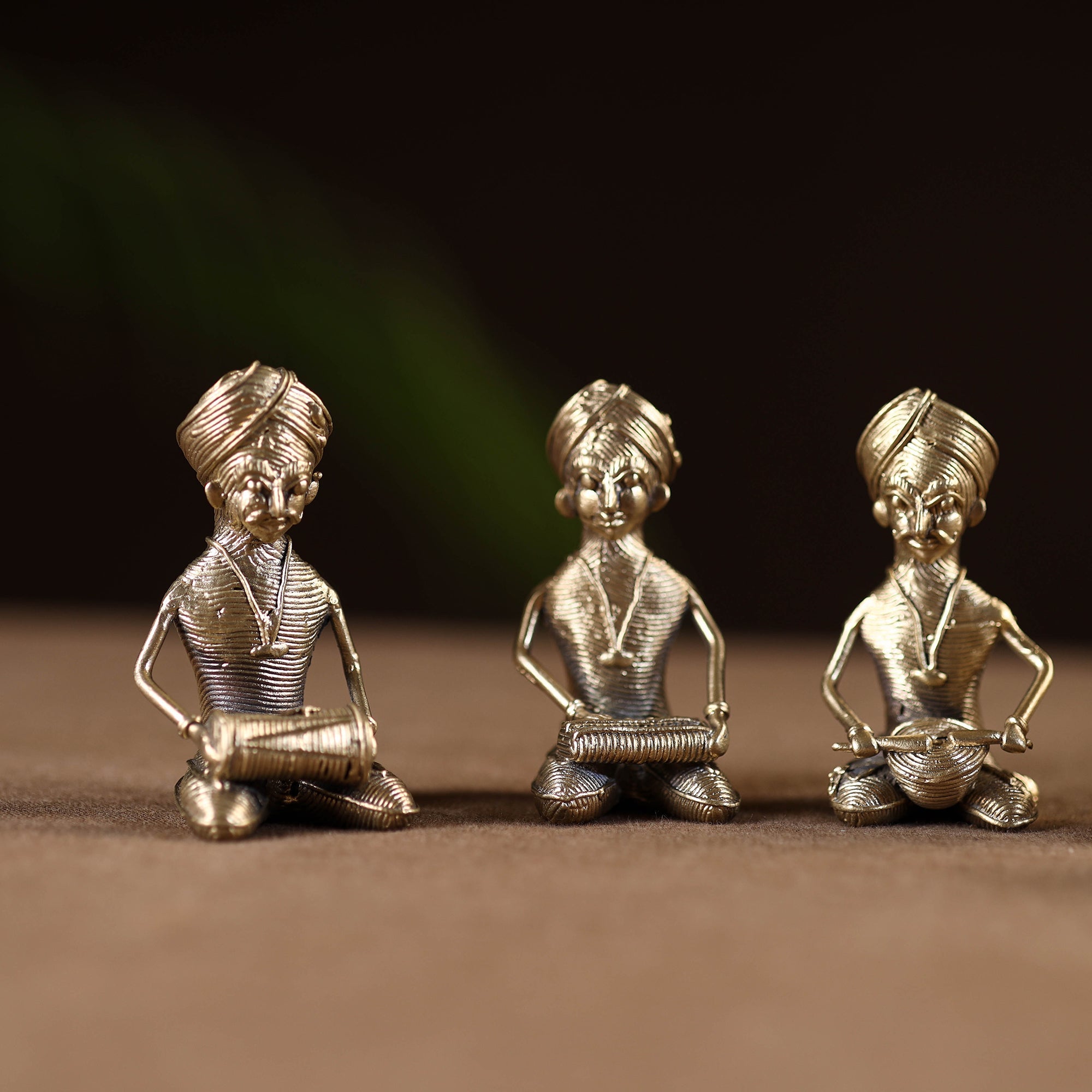 Pagdi musician - tribal odisha dokra handmade home decor