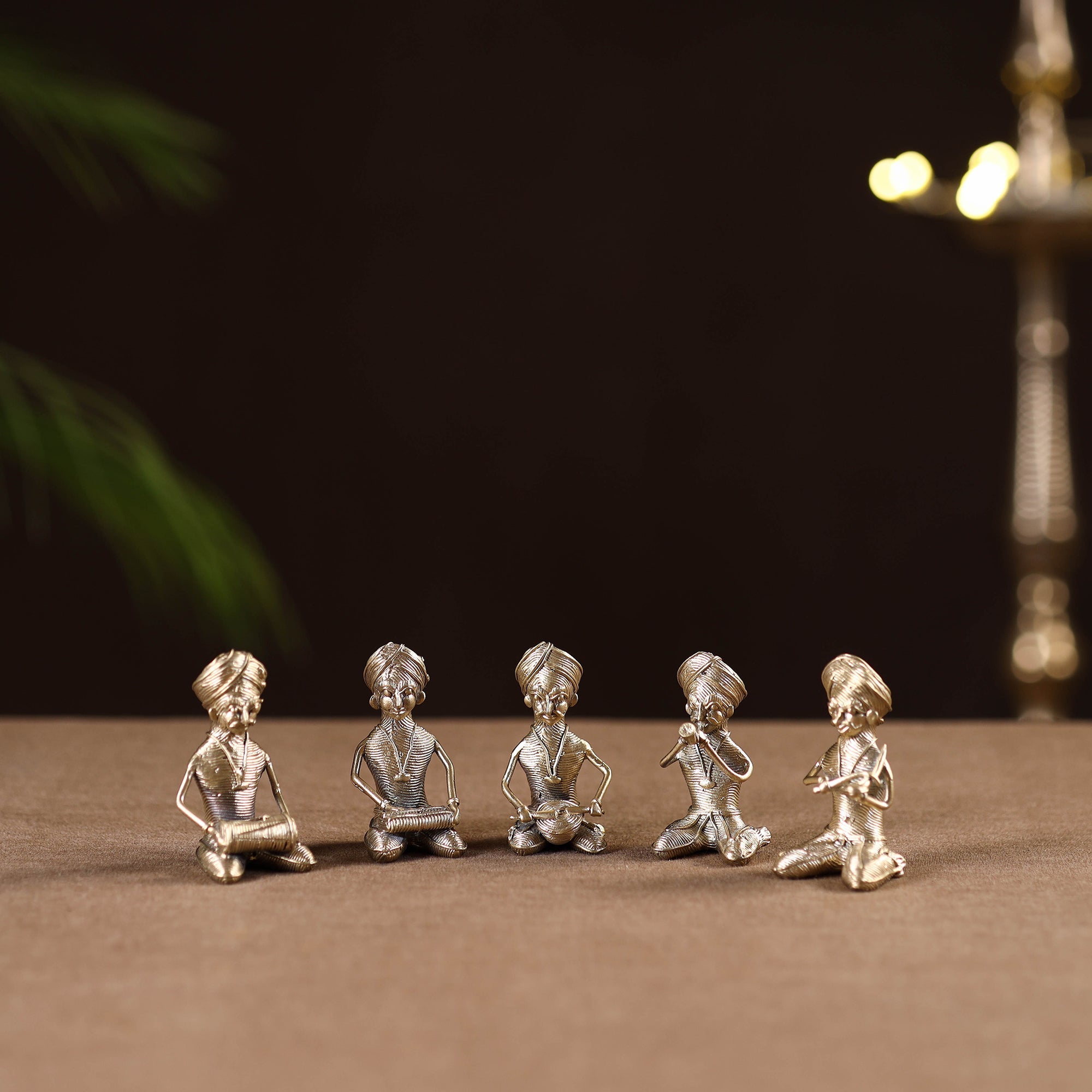 Pagdi musician - tribal odisha dokra handmade home decor