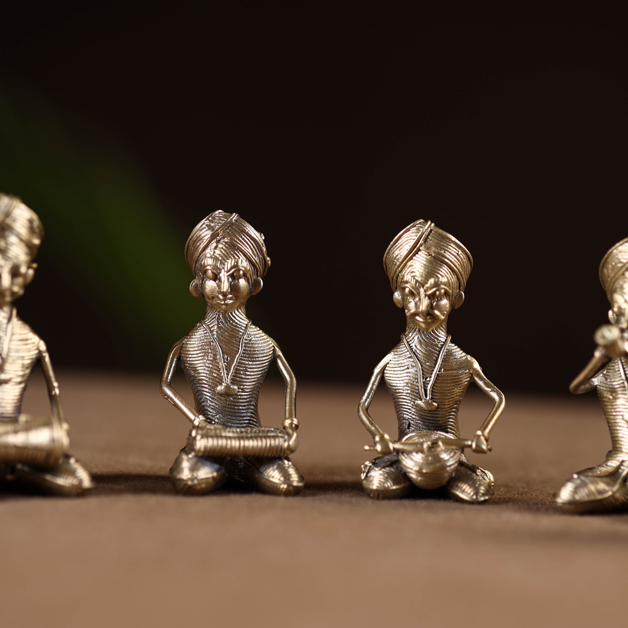 Pagdi musician - tribal odisha dokra handmade home decor