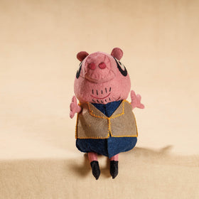  Buy Papa Piggie - Handmade Felt Work Stuffed Soft Toy 