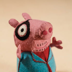  Buy Papa Piggie - Handmade Felt Work Stuffed Soft Toy 