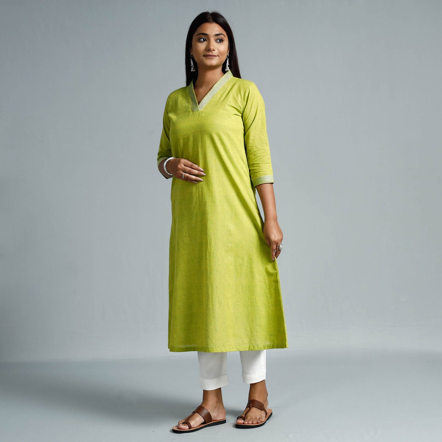 Buy Dharwad Cotton Long Kurta Online at iTokri.com
