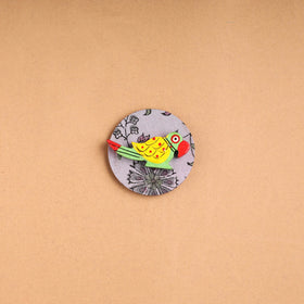  Parrot - Handmade Fabart Wooden Magnet 