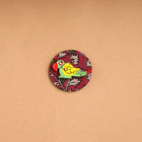  Parrot - Handmade Fabart Wooden Magnet 