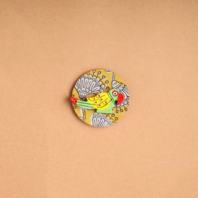  Parrot - Handmade Fabart Wooden Magnet 