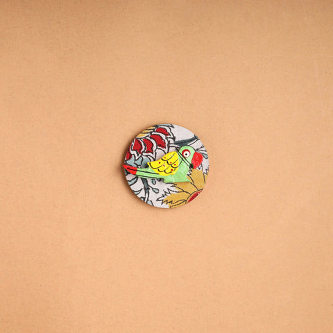  Parrot - Handmade Fabart Wooden Magnet 