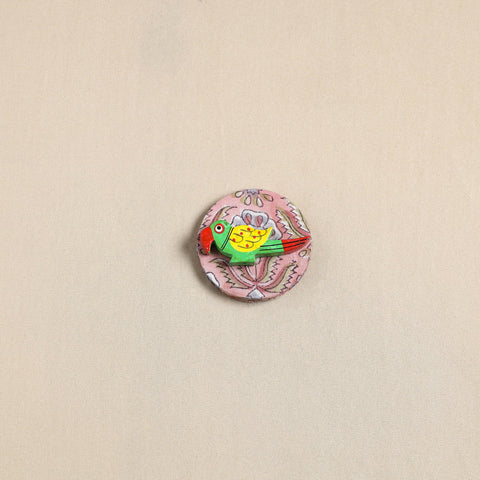  Parrot - Handmade Fabart Wooden Magnet 