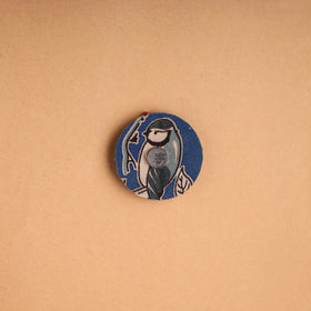  Parrot - Handmade Fabart Wooden Magnet 