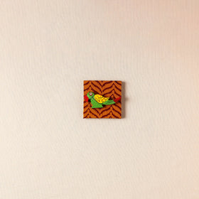  Parrot - Handmade Fabart Wooden Magnet 