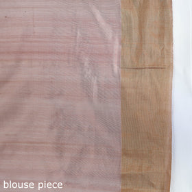 Buy Pastel Pink Handloom Zari Work Chanderi Silk Saree